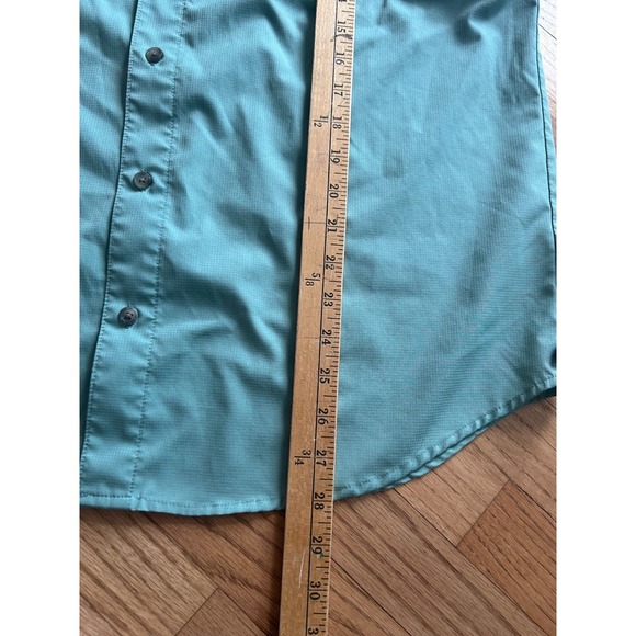 Lot of 2 LB Tech Fishing Shirt Short Sleeve Button Down Outdoor Camp Mens Medium - Picture 8 of 10